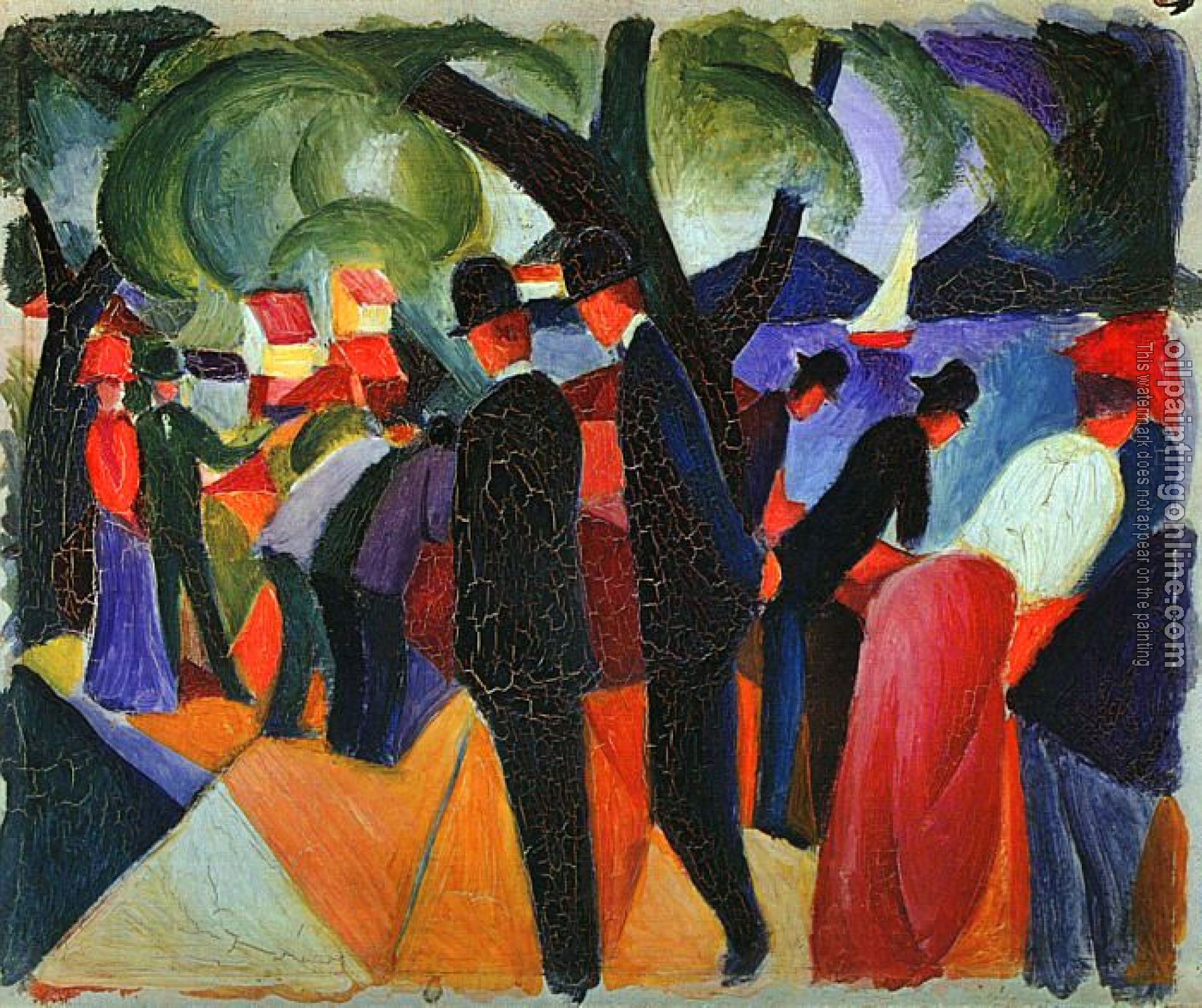 Macke, August - Oil Painting